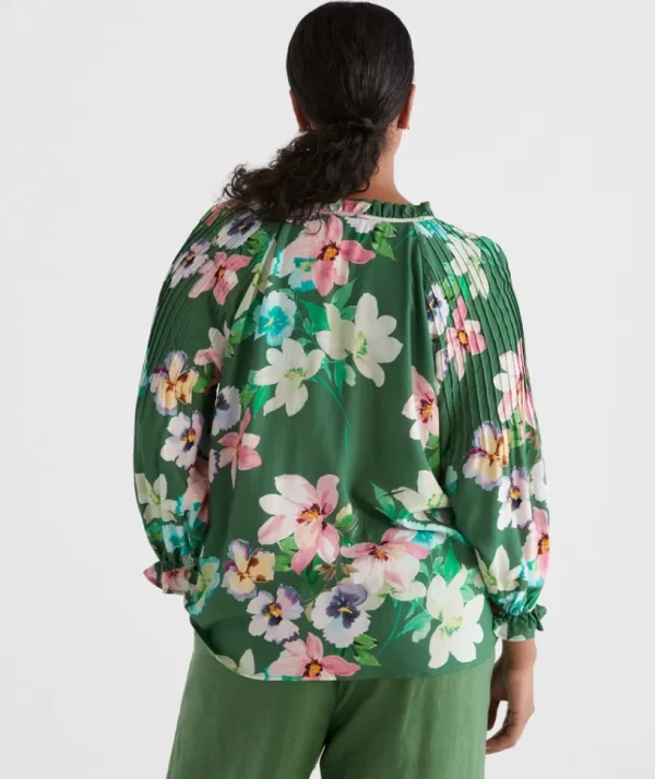 Sussan Pastel Floral Blouse-Women Shirts