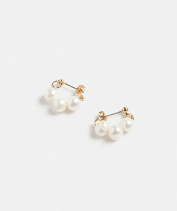 Sussan Pearl Stud Huggie-Women Jewellery