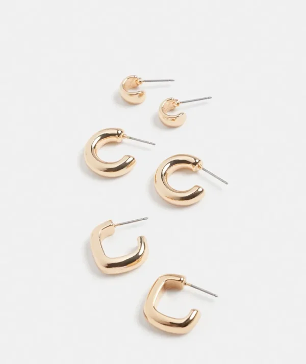 Sussan 3 Piece Earring Set-Women Jewellery