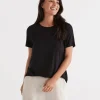 Sussan Pleat Back Tee-Women T-Shirts & Tanks