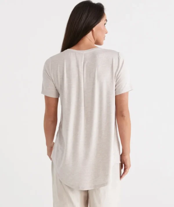 Sussan Pleat Back Tee-Women T-Shirts & Tanks
