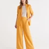 Sussan Pleated Wide Leg Pant-Women Pants