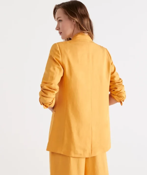Sussan Pocket Detail Blazer-Women Jackets & Coats