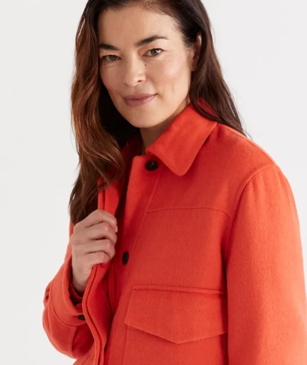 Sussan Pocket Detail Carcoat-Women Jackets & Coats
