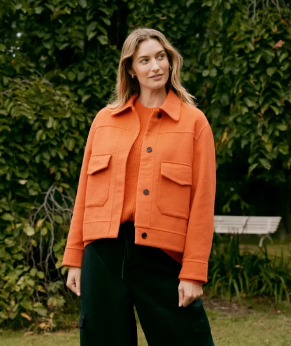 Sussan Pocket Detail Carcoat-Women Jackets & Coats
