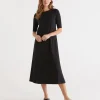 Sussan Rib Knit Dress-Women Dresses