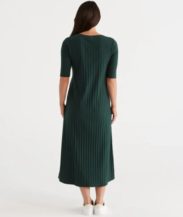 Sussan Rib Knit Dress-Women Dresses