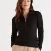 Sussan Rib Zip Top-Women Tops