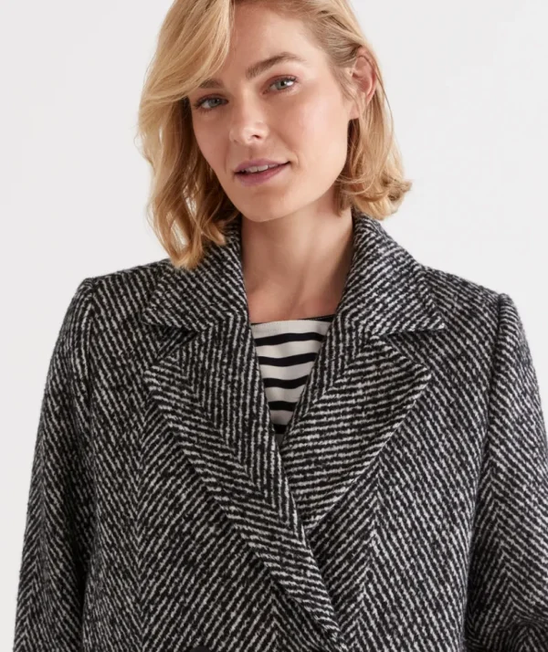 Sussan Salt And Pepper Jacket-Women Jackets & Coats