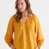 Sussan Self Check Top-Women Shirts