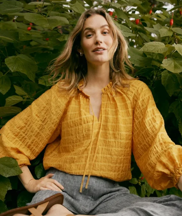 Sussan Self Check Top-Women Shirts