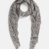 Sussan Self Stripe Animal Scarf-Women Scarves