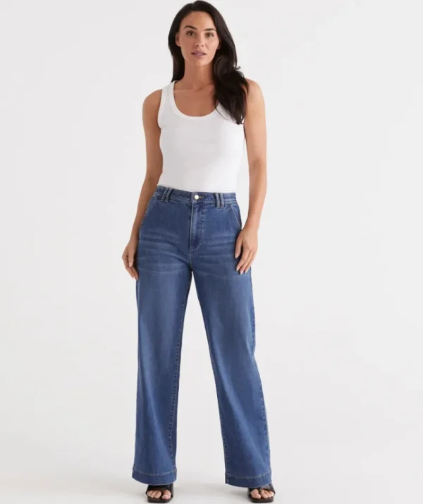 Sussan Slant Pocket Jean-Women Pants