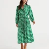 Sussan Soft Geo Shirt Dress-Women Dresses