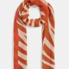 Sussan Spliced Zebra Print Scarf-Women Scarves