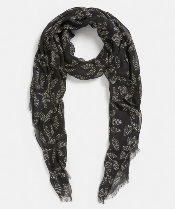 Sussan Spotted Leaf Scarf-Women Scarves