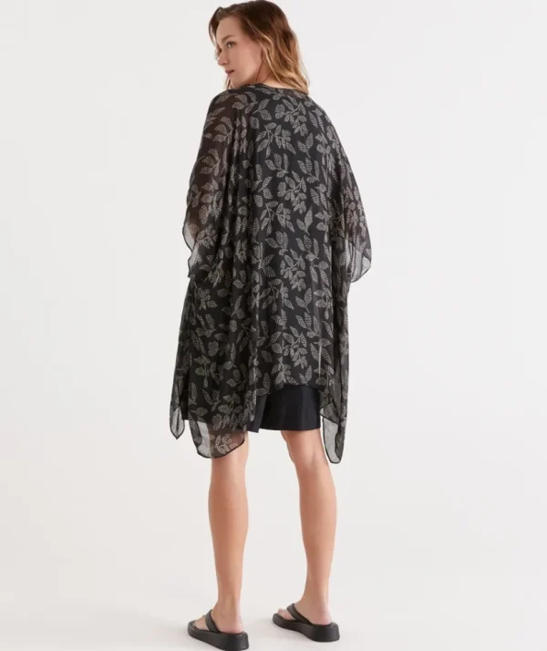 Sussan Spotted Leaf Serape-Women Wraps