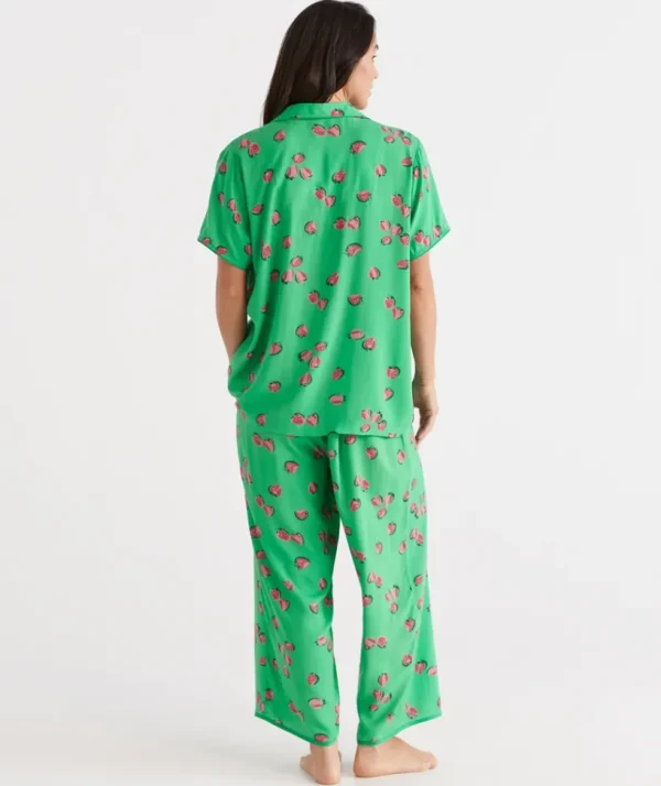 Sussan Strawberry Relaxed Pyjama Set-Women Pyjama Sets