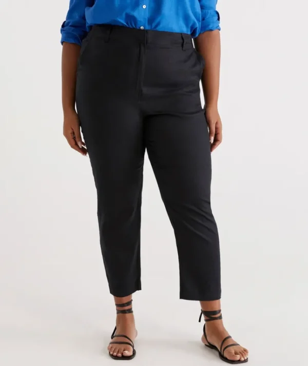 Sussan Tapered Linen Pant-Women Pants