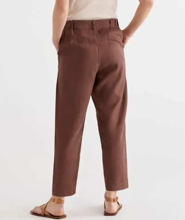 Sussan Tapered Linen Pant-Women Pants