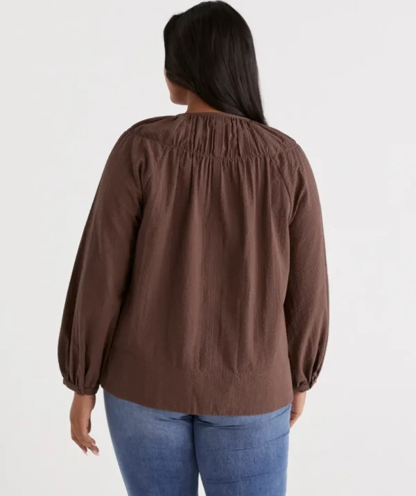 Sussan Textured Blouse-Women Shirts