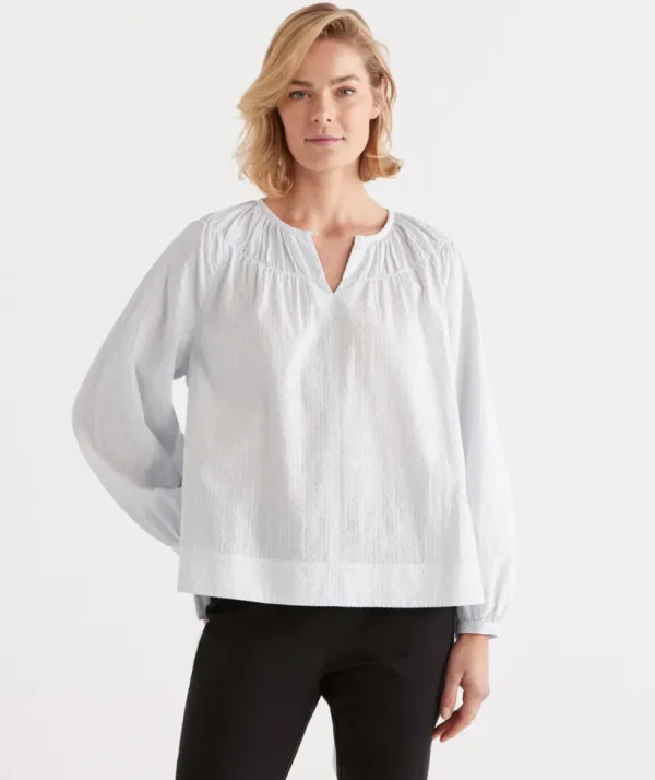 Sussan Textured Blouse-Women Shirts