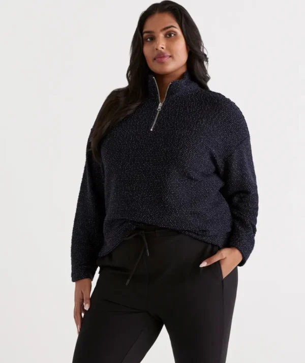 Sussan Textured Collar Top-Women Tops