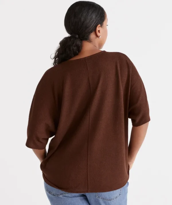 Sussan Textured Dolman Top-Women Tops
