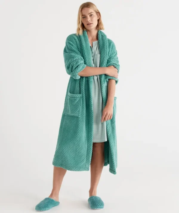 Sussan Textured Gown-Women Dressing Gowns