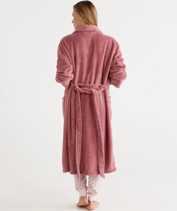 Sussan Textured Gown-Women Dressing Gowns