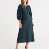 Sussan Textured Midi Dress-Women Dresses