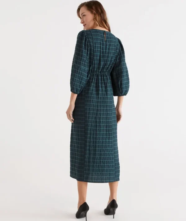 Sussan Textured Midi Dress-Women Dresses