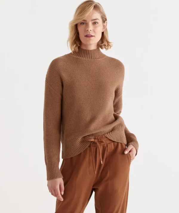 Sussan Tuck Stitch Pullover-Women Knitwear