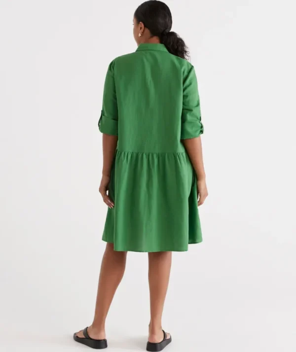 Sussan Utility Shirt Dress-Women Dresses