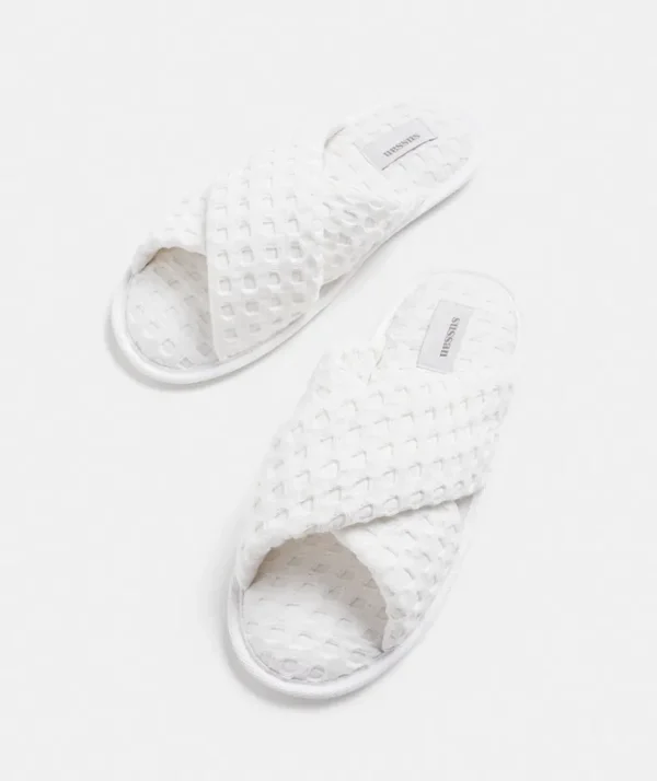 Sussan Waffle Cross Over Slipper-Women Slippers